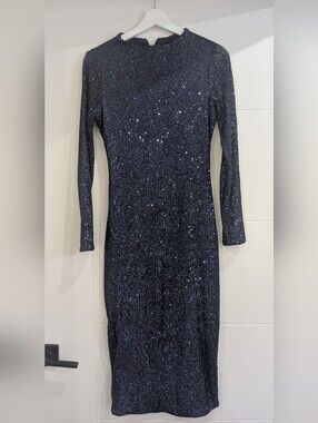 Ever New - Melbourne Sparkling Midnight Blue Sequin Dress